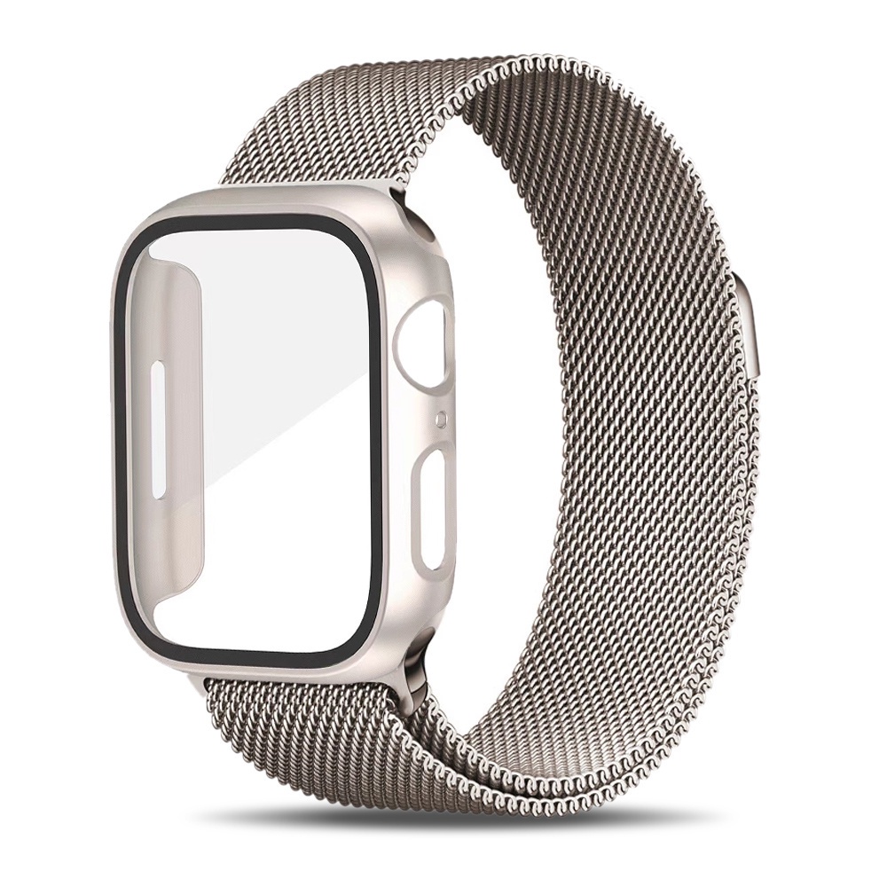 สายนาฬิกาข้อมือสเตนเลส โลหะ พร้อมสายคล้อง สําหรับ iWatch band 49 มม. 41 มม. 45 มม. 40 มม. 44 มม. 38 มม. 42 มม. iWatch series Ultra 9 8 7 6 SE 5 4 3 2 1