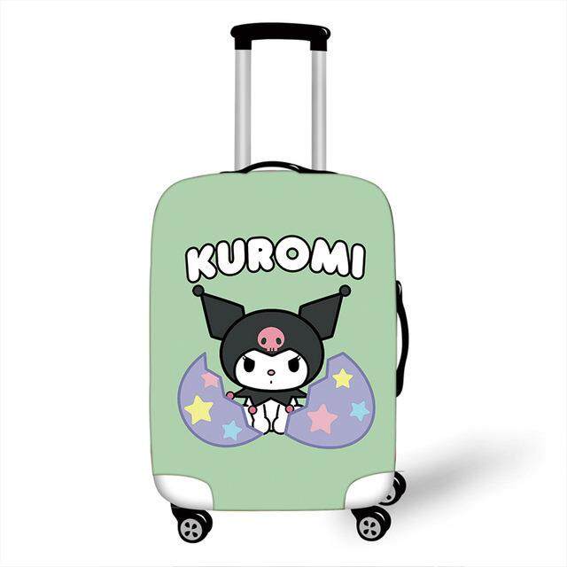 ผ้าคลุมกระเป๋าเดินทาง ลายการ์ตูน Hello Kitty Kuromi กันฝุ่น 18-32 นิ้ว 01