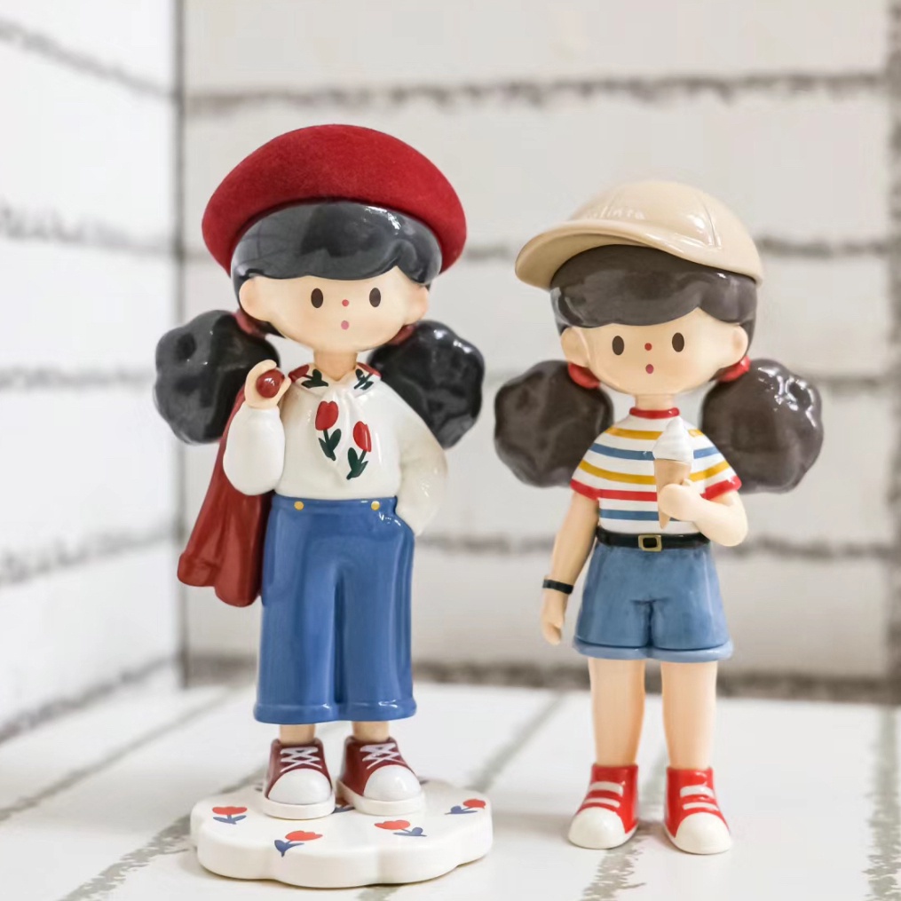 【ของแท้】ตุ๊กตาฟิกเกอร์ F.un molinta สไตล์เรโทร สําหรับตกแต่งบ้าน