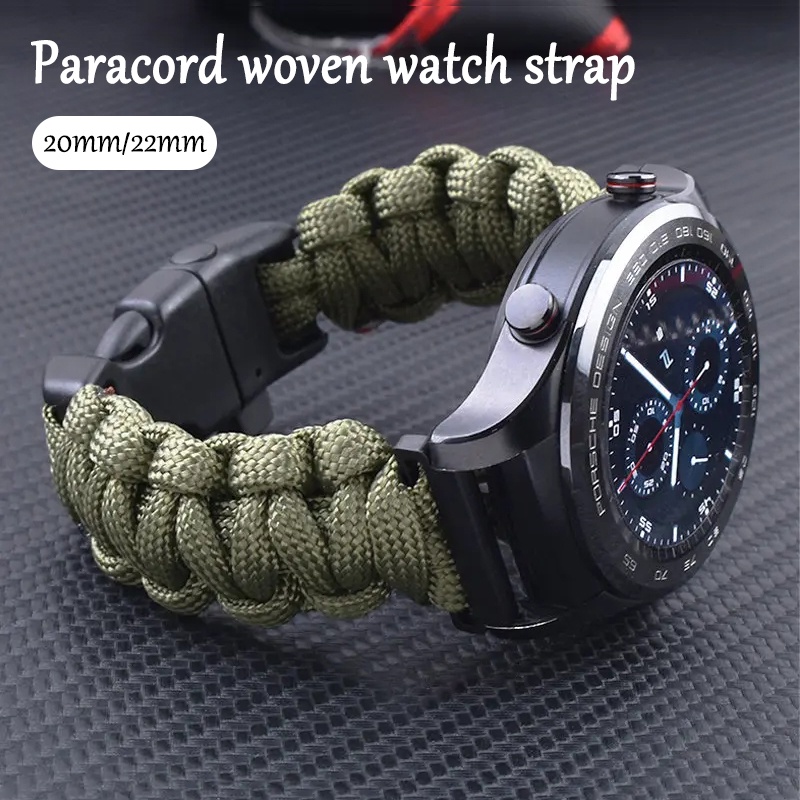 สายนาฬิกาข้อมือไนล่อนถัก 20 22 มม. สําหรับ Samsung Galaxy Watch6 5 4 40 44 มม. Watch 6 4 Classic 43 47 มม. Watch3 41 45 มม.