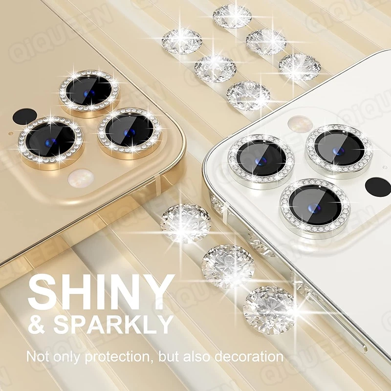 แหวนป้องกันเลนส์กล้อง กลิตเตอร์ พร้อมกระจกนิรภัย iPhone 17/16/15/14 thumbnail 7
