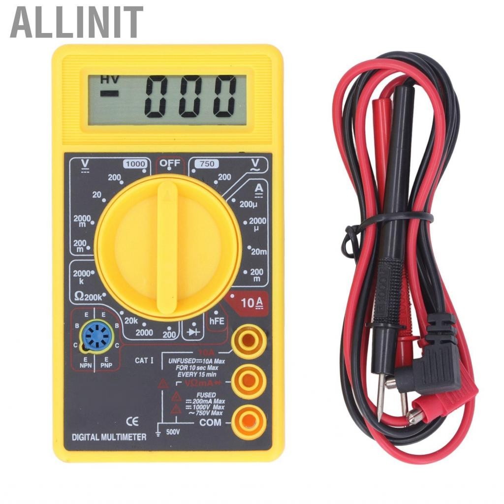 Allinit Voltammeter  Digital Mini Current Voltage Meter Multifunctional for Power Production