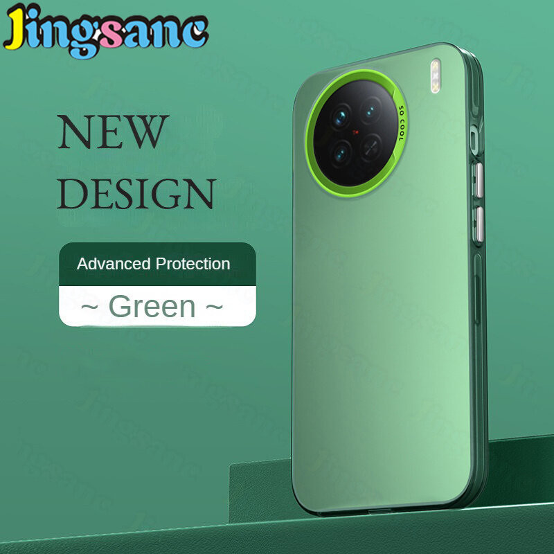 Jingsanc เคสโทรศัพท์มือถือแบบแข็ง ผิวด้าน กันกระแทก หรูหรา สําหรับ VIVO X100 X90 X80 X70 X60 Pro 4G 5GAurora C01-2