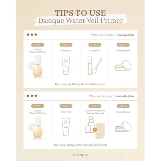 ของแท้>>ส่งด่วน Dasique Water Veil Primer ไพรเมอร์ให้ความชุ่มชื้น หมดปัญหาแต่งหน้าเป็นขุย ไม่เรียบเนียน