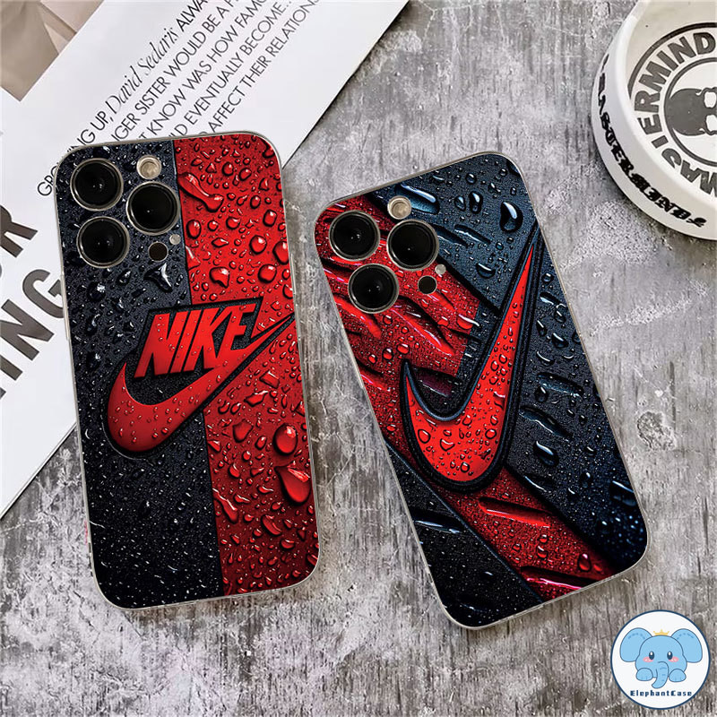 เคส Samsung A15 A06 A05 A14 A12 A05S A13 A03 A04 A23 A51 A50 A53 A54 A34 A24 A32 A20 A04 อินเทรนด์ยี่ห้อดำแดงตัวอักษร