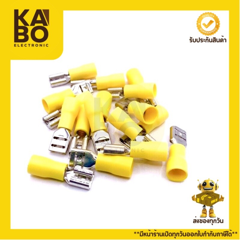 Terminal Crimp หางปลา FDD 5.5-250 ผู้-เมีย ขั้วต่อสาย ขั้วต่อแบต (แพ็ค10ตัว) (แพ็ค100ตัว) มีสินค้าพร้อมจัดส่งในไทย