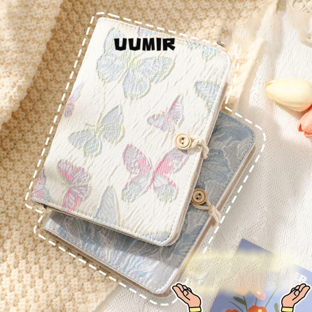 UUMIR 100 ซองประหยัดเงิน Challenge, ผ้าประหยัดเงิน Mini Binder Saving Challenge, ตลกนํากลับมาใช้ใหม่ดอกไม้ผีเสื้อความจุขนาดใหญ่ Saving Challenges แผ่นเด็ก