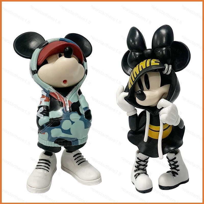Jason Mickey Mouse Action Figure Disney เสื้อกันหนาวอินเทรนด์ Mickey Mouse และ Minnie Mouse ตุ๊กตาขอ