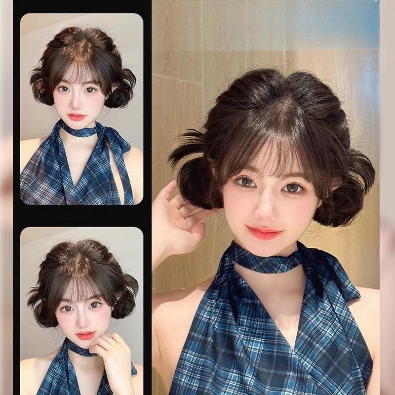 ใหม่ลูกชิ้นหัวไก่ผมวิกผมสาวออกแบบเผ็ดสาวหัวขนไก่สไตล์การ์ตูนคว้าคลิปคาดศีรษะวิกผม - รูปที่ 4