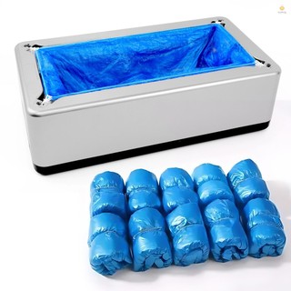 Automatic Shoe Covers Dispenser with 200pcs Disposable Shoe Covers Non Slip Shoe Cover Protect Floor for House Office Hospital Factory Fits One Size