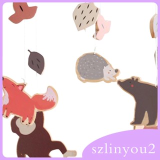 [szlinyou2] ของเล่นโมบายไม้ เสริมพัฒนาการเด็ก สําหรับแขวนตกแต่งห้องนอนเด็ก