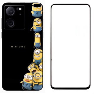 Xiaomi Redmi K60 Ultra เคสการ์ตูนน่ารักพิมพ์ซิลิโคน TPU เคสโทรศัพท์พร้อมฟิล์มกระจกนิรภัย