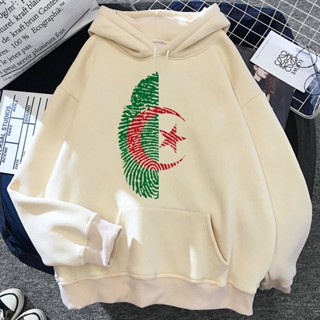 เสื้อฮู้ดดี้ พิมพ์ลายกราฟฟิคอนิเมะ Algeria สไตล์ญี่ปุ่น สตรีท สําหรับผู้หญิง