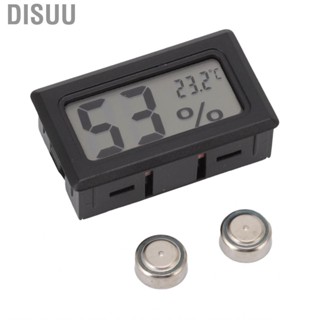 Disuu Electronic  Hygrometer Black LCD HD Digital Display Embedded Hot