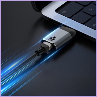 อะแดปเตอร์การ์ดเครือข่ายอีเธอร์เน็ต USB C Type-C เป็น Rj45 Gigabit Ethernet Mini USB LAN Type-C Gigabit