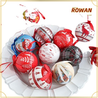 Rowans ลูกบอลพลาสติก สําหรับแขวนตกแต่งต้นคริสต์มาส 2 ชิ้น