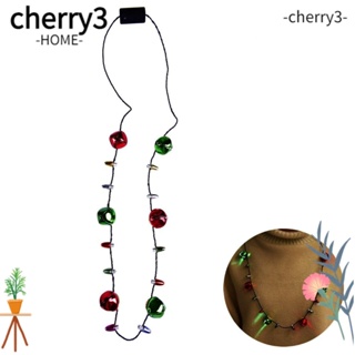 Cherry3 จี้สายไฟ LED ชุบไฟฟ้า รูปหลอดไฟคริสต์มาส สําหรับตกแต่งบ้าน