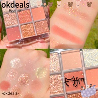 Okdeals พาเลทอายแชโดว์ เนื้อแมตต์ 9 สี