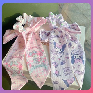 ☛ Sanrio ลำไส้ขนาดใหญ่แหวนผมผูกโบว์ Headrope สาวแต่งตัวผ้าพันคอกิ๊บที่คาดผมสายรัดหัวเชือกผมแหวนของขวัญ srlive