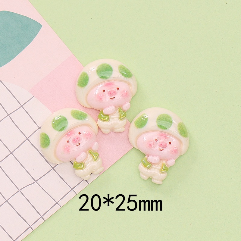 สติกเกอร์เรซิ่น ลายการ์ตูนหมูน่ารัก แฮนด์เมด diy สําหรับติดตกแต่งตู้เย็น แก้วน้ํา และรองเท้า - รูปที่ 6