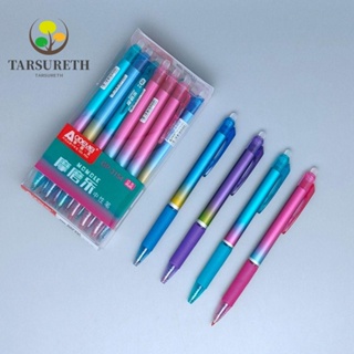 Tarsureth ปากกาลูกลื่น 0.5 มม. ลบได้ 2 สี สําหรับนักเรียน สํานักงาน 12 ชิ้น ต่อชุด