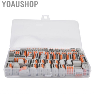 Yoaushop Quick Connect Wire Connectors  60Pcs Lever Nuts 28-12 AWG Terminal for Solid Stranded Flexible Wires