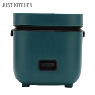  Just Kitchen หม้อหุงข้าวขนาดเล็ก 1.2L 200W มัลติฟังก์ชั่น Nonstick หม้อด้านในแผ่น Humanized จับหม้อหุงข้าวไฟฟ้า EU Plug 220V