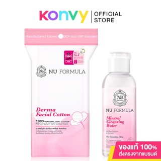 [Activity MKP] Nu Formula Mineral Cleansing Water For Sensitive Skin 100ml + Derma Facial Cotton 35pcs.