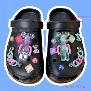 Bubble pearl bear  CROCS Jibbitz set（ไม่รวมรองเท้า）อุปกรณ์เสริมหัวเข็มขัด น่ารัก สําหรับตกแต่งรองเท้า DIY