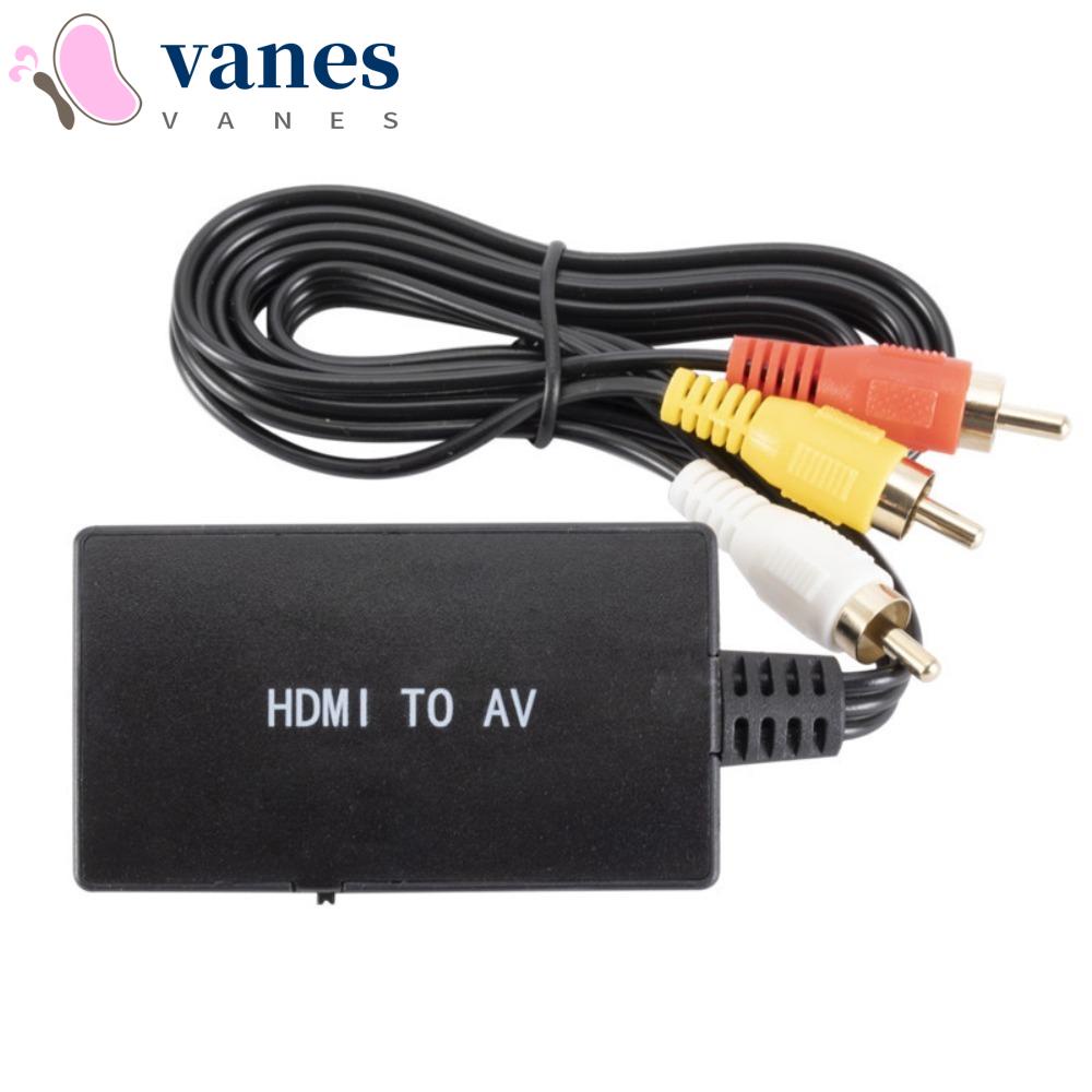 Vanes1 อะแดปเตอร์แปลง HDMI เป็น AV สายเคเบิลเชื่อมต่อวิดีโอ PAL 1080P HDMI เป็น AV สําหรับมอนิเตอร์ กล่อง HD-DVD VHS HDTV Xbox 360 เครื่องเล่นบลูเรย์ DVD