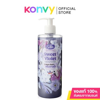 EXFAC Cream Bath Sweet Violet 480ml เอ็กซ์แฟค ครีม บาธ สวีท ไวโอเล็ต ผลิตภัณฑ์ครีมอาบน้ำทำความสะอาดผิวกาย.