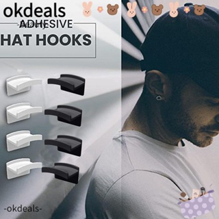 Okdeals ชั้นวางหมวกเบสบอล ผ้าพันคอ แบบพกพา มีกาวในตัว