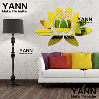 Yann1 สติกเกอร์กระจกอะคริลิค DIY ลอกออกได้ สําหรับตกแต่งบ้าน ห้อง