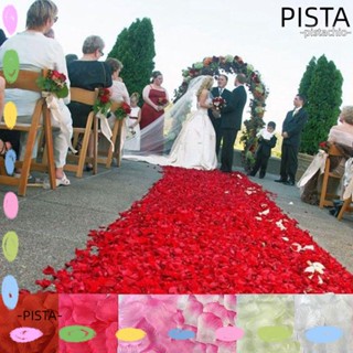 Pista กลีบดอกกุหลาบผ้าไหม 200 500 1000 ชิ้น สําหรับตกแต่งโต๊ะ DIY