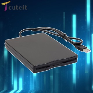 Tcuteit ไดร์เวอร์ดิสก์ฟล็อปปี้ ภายนอก USB 3.5 นิ้ว 1.44Mb สําหรับแล็ปท็อป