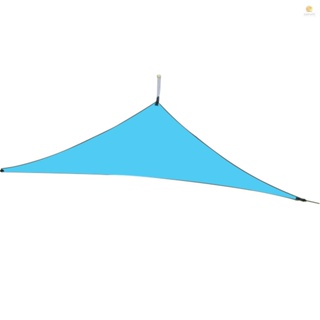 ม่านบังแดดโพลีเอสเตอร์ 210T ทรงสามเหลี่ยม กันน้ํา กันฝน กัน UV 20 ฟุต สําหรับสวน กลางแจ้ง ขายดี 1