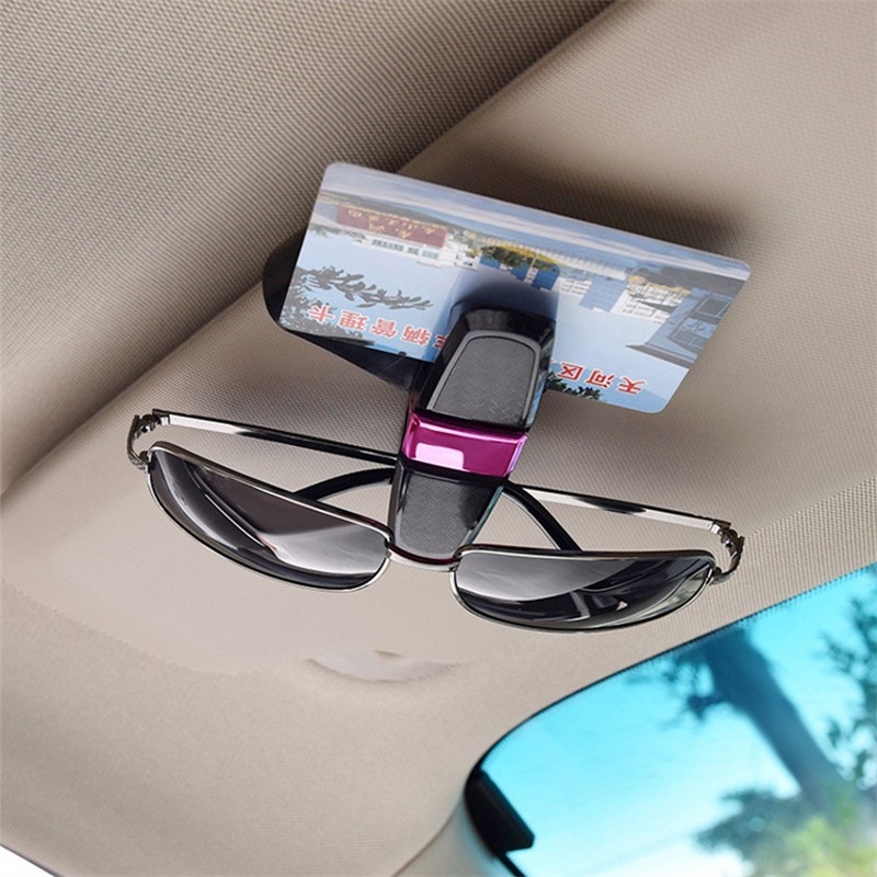 ที่แขวนแว่นตากันแดด แบบคลิปหนีบ หมุนได้ 180 องศา 4 สี สําหรับรถยนต์ - รูปที่ 4