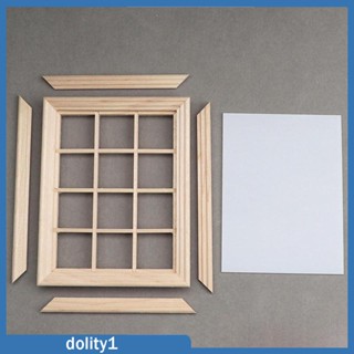 [Dolity1] กรอบหน้าต่างบ้านตุ๊กตา 1/12 ขนาดเล็ก DIY สําหรับภูมิทัศน์ขนาดเล็ก