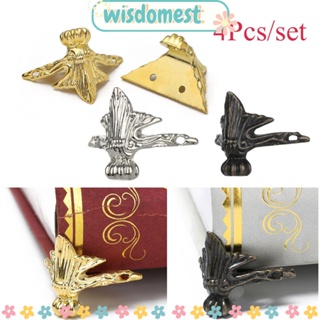 Wisdomest ตัวยึดมุมเฟอร์นิเจอร์ แบบโลหะ 4 ชิ้น ต่อชุด