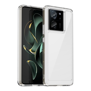 สําหรับ Xiaomi Redmi K60 Ultra เคส ELVEV ใส PC แข็ง ด้านหลัง + TPU นิ่ม ใส ฝาหลังป้องกัน