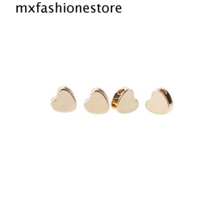 Mxfashione ลูกปัดสเปเซอร์ต่างหู รูปหัวใจ 5 มม. 20 ชิ้น สําหรับทําสร้อยข้อมือ DIY