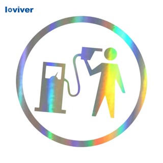 [Loviver] สติกเกอร์ติดฝาถังน้ํามันเชื้อเพลิง สําหรับรถยนต์