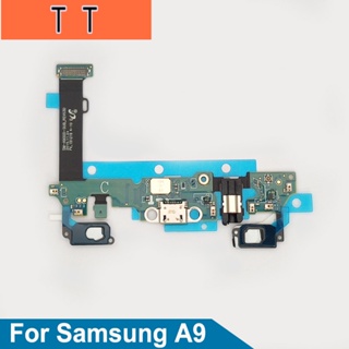  สําหรับ Samsung Galaxy A9 A9000 พอร์ตชาร์จ USB แท่นชาร์จเชื่อมต่อไมโครโฟน แจ็คหูฟัง สายเคเบิลอ่อน เปลี่ยนได้