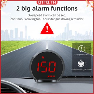 ✾ออตโต้✤【คุณภาพสูง】เครื่องตรวจจับความเร็ว Gps ความแม่นยําสูง HUD HD LCD ดิจิทัล GPS HUD อุปกรณ์เสริมสําหรับรถยนต์