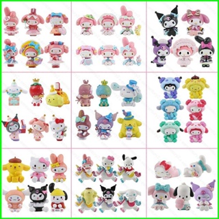 Yg โมเดลฟิกเกอร์ Sanrio Kuromi Melody Cinnamoroll Pachacco Purin ของเล่นสําหรับเด็ก 5 6 7 ชิ้น