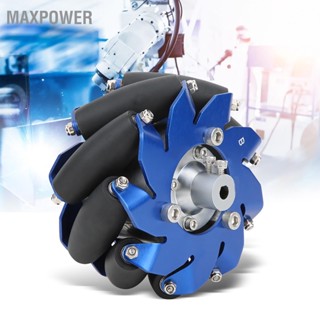 Maxpower 4in Mecanum ล้ออลูมิเนียมด้านซ้ายพร้อมลูกกลิ้งยาง TPU อุปกรณ์เสริมหุ่นยนต์อุตสาหกรรม