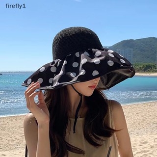 [Firefly] หมวกบังแดด ยาง สีดํา พับได้ ขนาดใหญ่ ป้องกันรังสียูวี สําหรับผู้หญิง [TH]