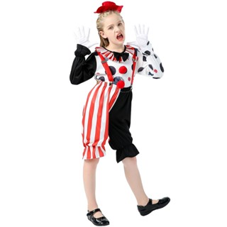 [0709]SZMRP-COS-G S-XL Boys and Girls Clown Costume Performance Wear Halloween Costume Gift  Animation  Comic  Cosplay XKDA