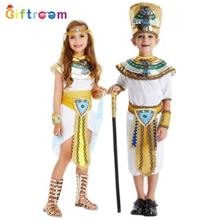 [0715]SHWZ-COS-G Egypt Nile Prince Princess Stage Performance Costume Role Play Imitation Party, Halloween Cosplay 4CW9