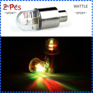 Wattle โคมไฟ LED หลากสี สําหรับตกแต่งล้อรถยนต์ 2 ชิ้น